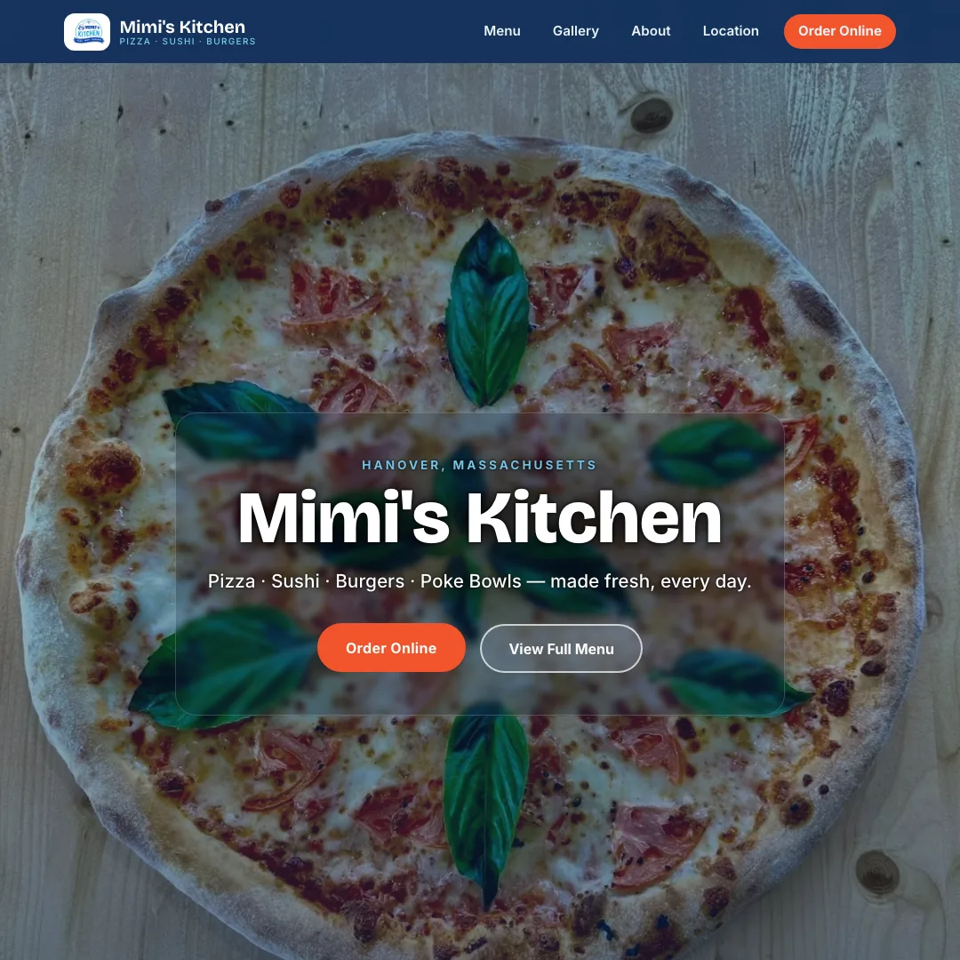 Mimi's Kitchen — new site by Wicked Fast Web