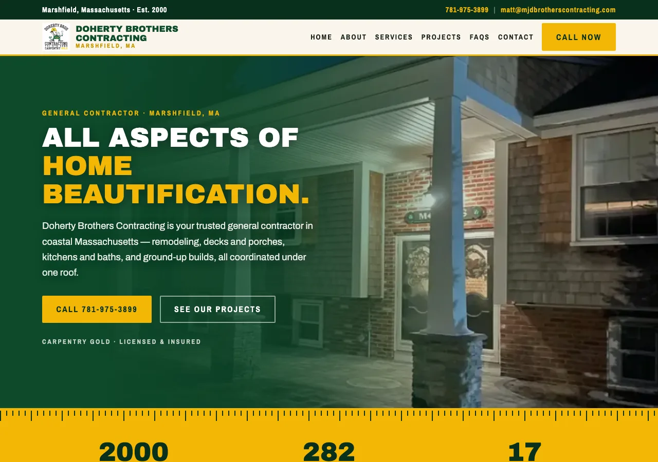 Doherty Brothers Contracting &mdash; your new site