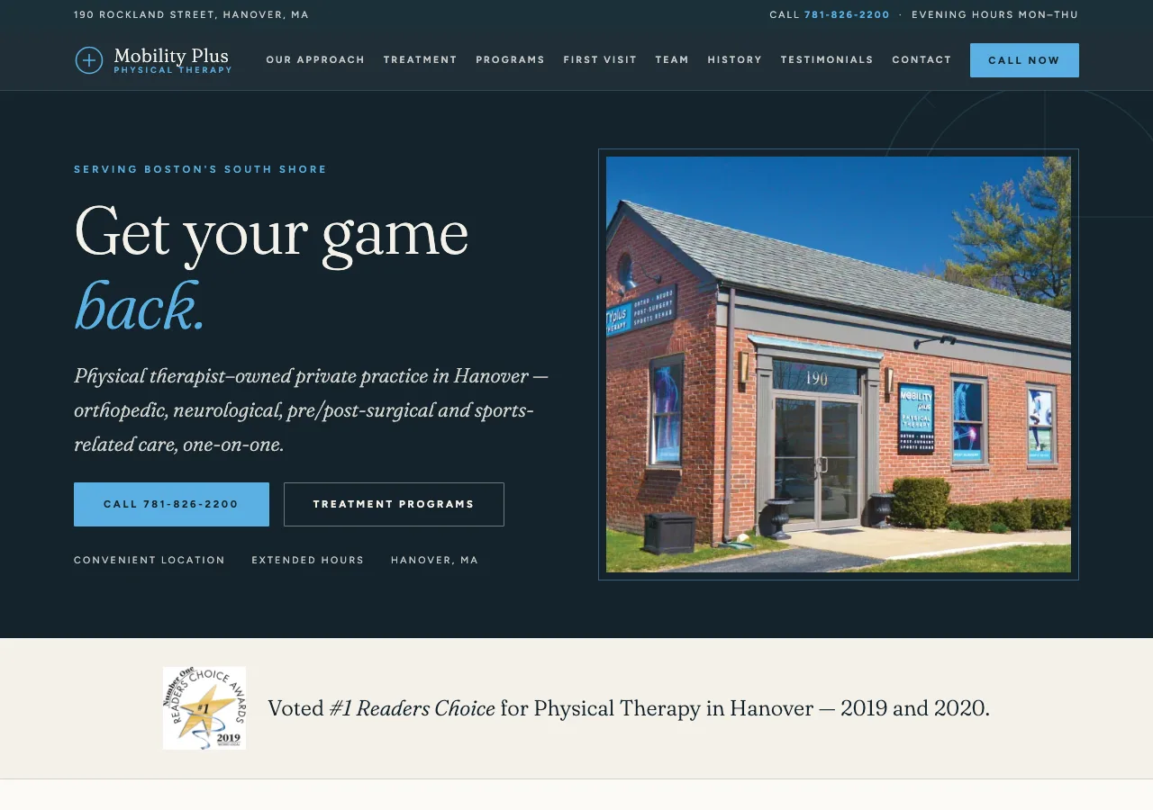 Mobility Plus Physical Therapy &mdash; your new site