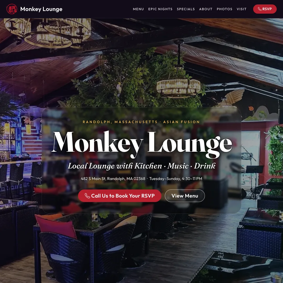 Monkey Lounge — new site