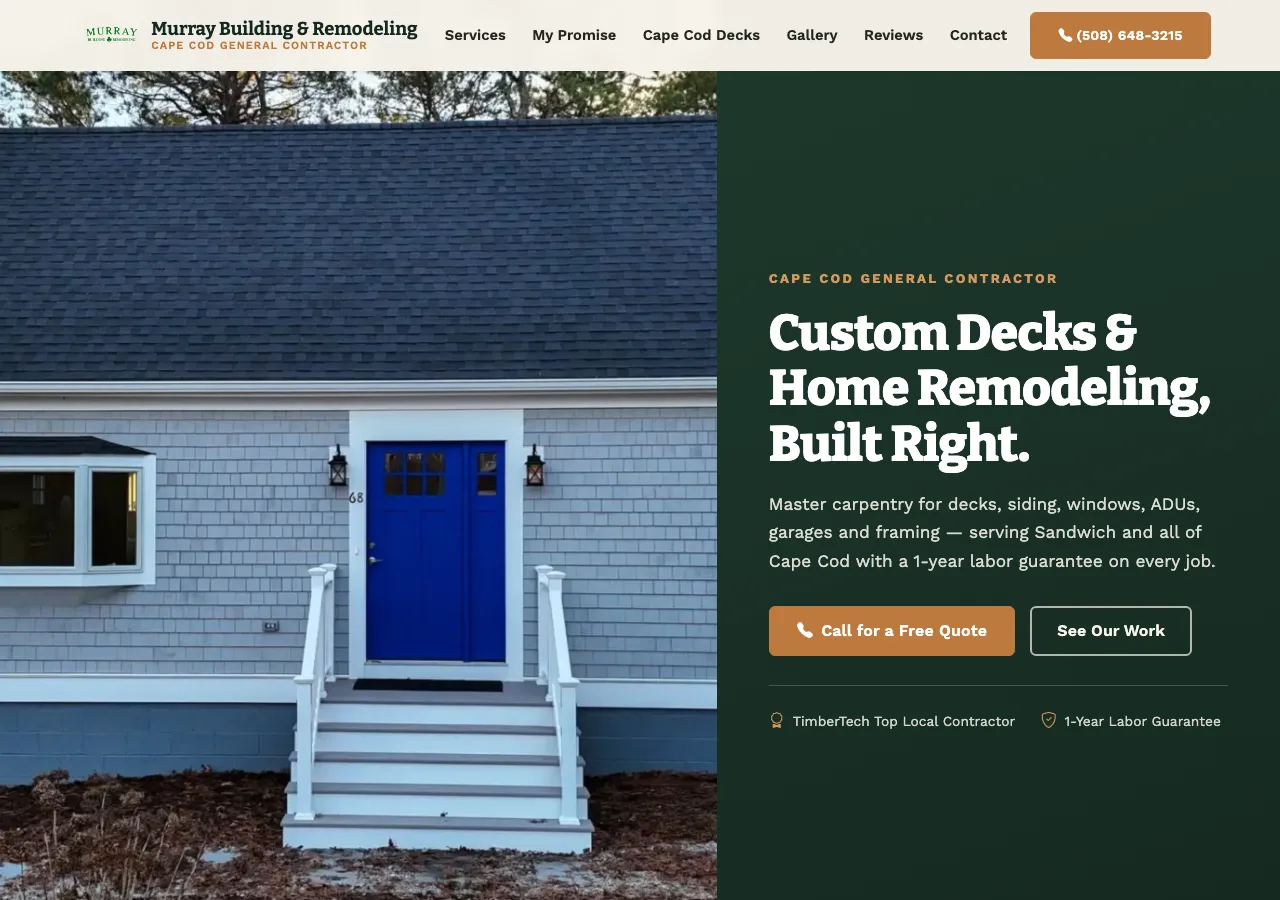 Murray Building & Remodeling — new site