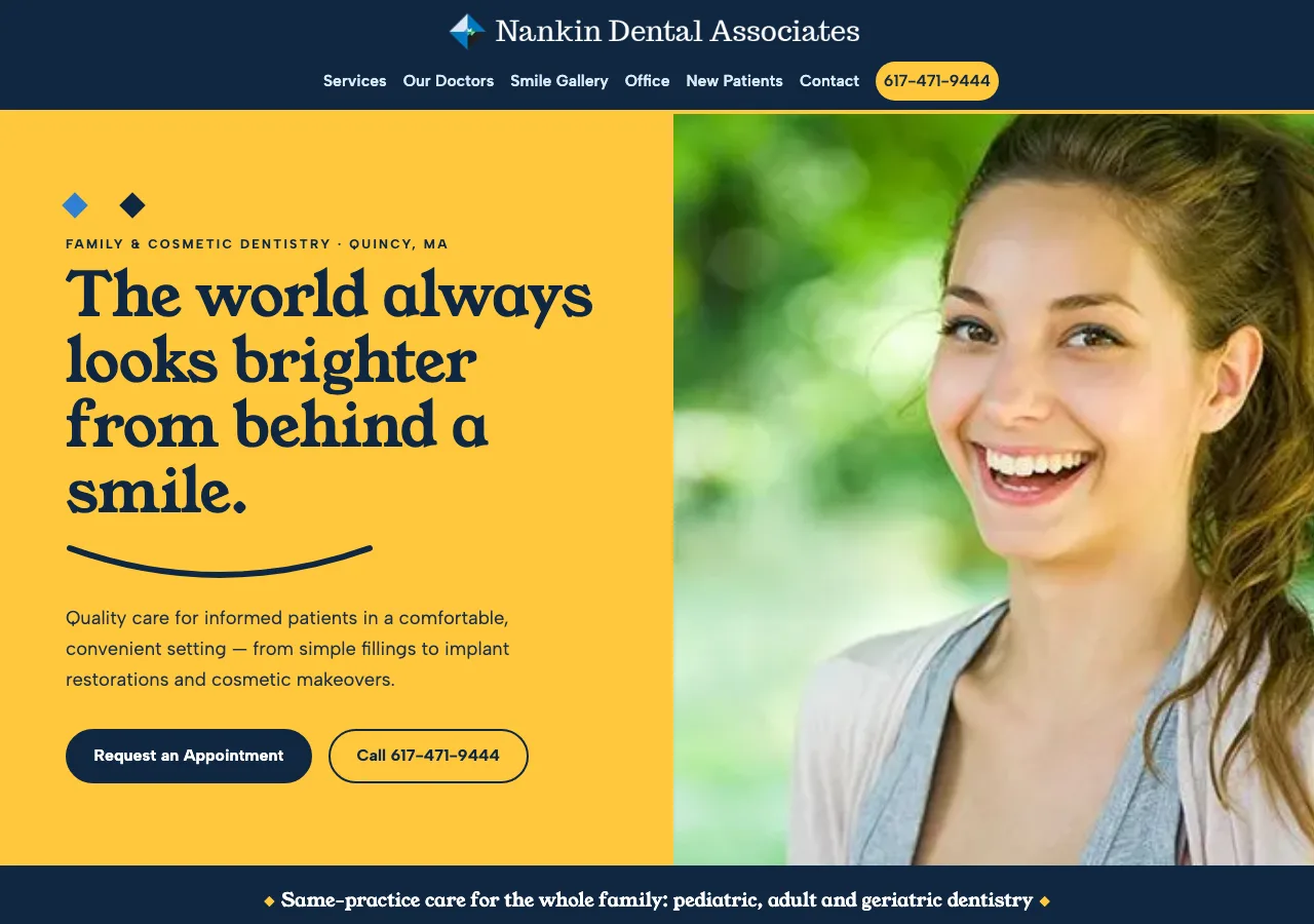 Nankin Dental Associates — new site by Wicked Fast Web