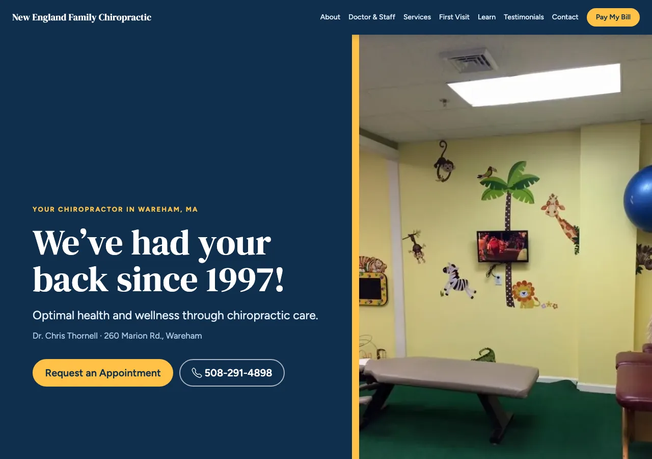 New England Family Chiropractic — see before and after