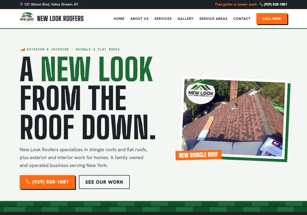 New Look Roofers — new site by Wicked Fast Web