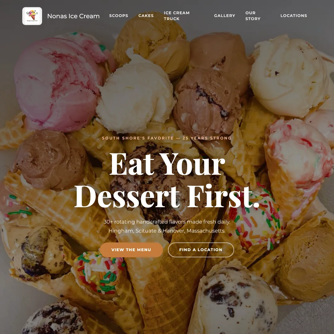 Nona's Homemade — new site by Wicked Fast Web