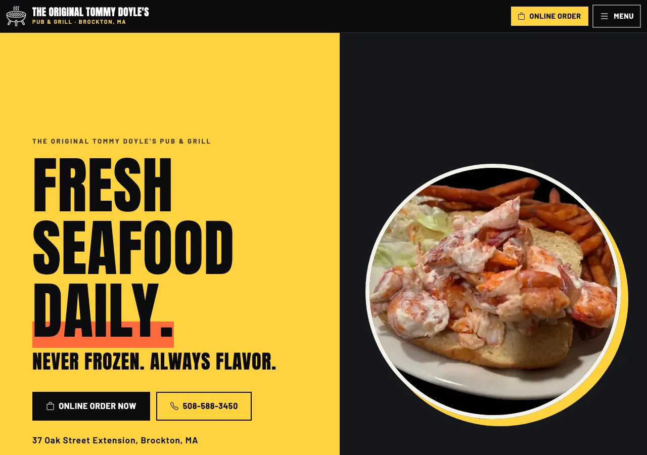 The Original Tommy Doyle's Pub & Grill — new site by Wicked Fast Web