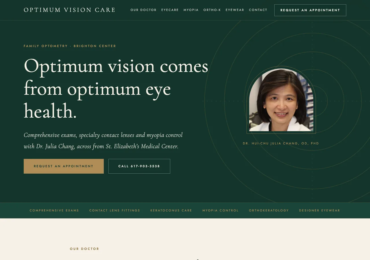 Optimum Vision Care &mdash; your new site