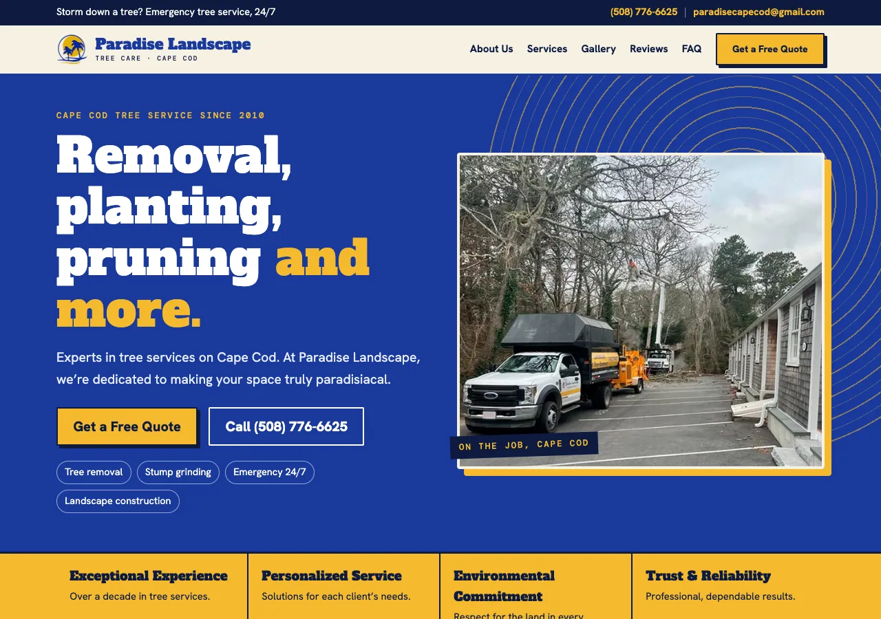 Paradise Landscape &mdash; your new site