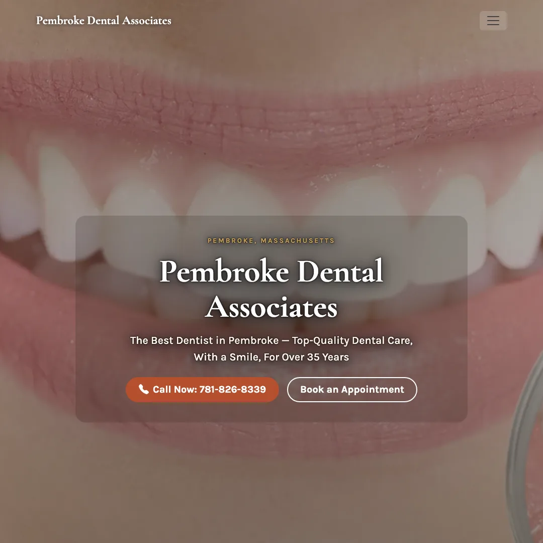 Pembroke Dental Associates — new site by Wicked Fast Web