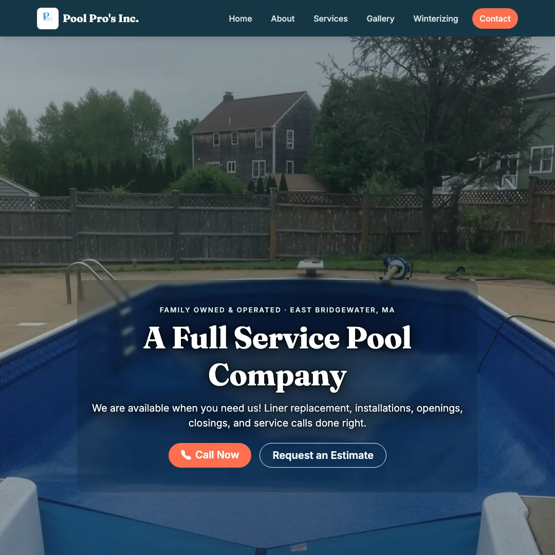 Pool Pro's Inc. — new site