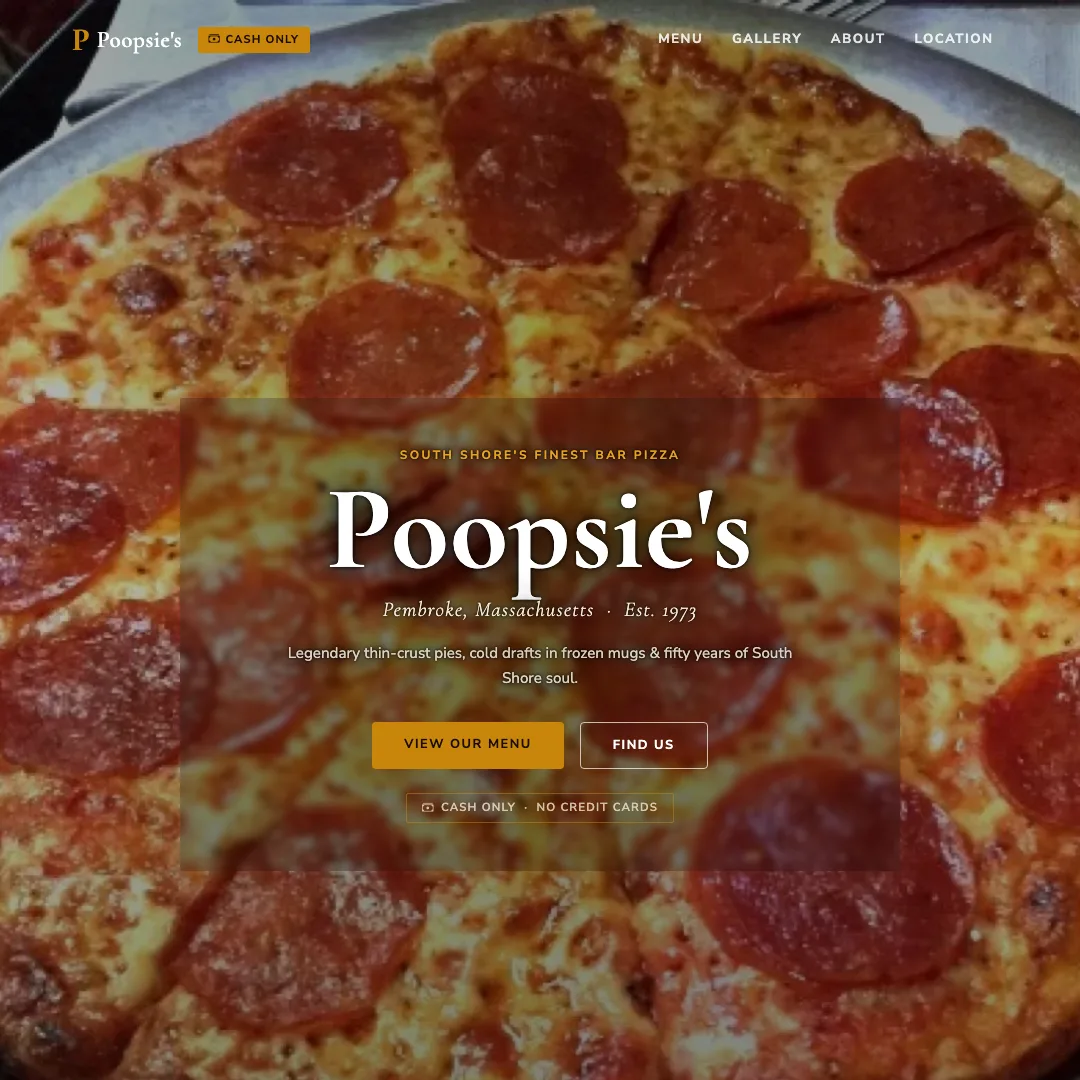 Poopsie's — new site by Wicked Fast Web