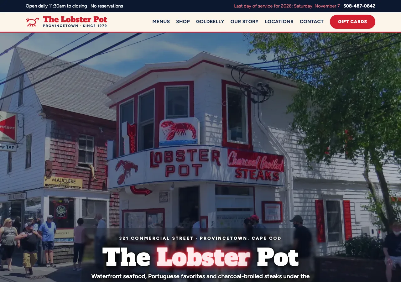 The Lobster Pot &mdash; your new site