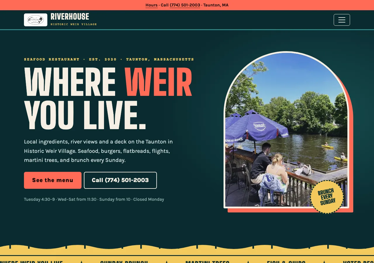 Riverhouse Weir Village — new site by Wicked Fast Web