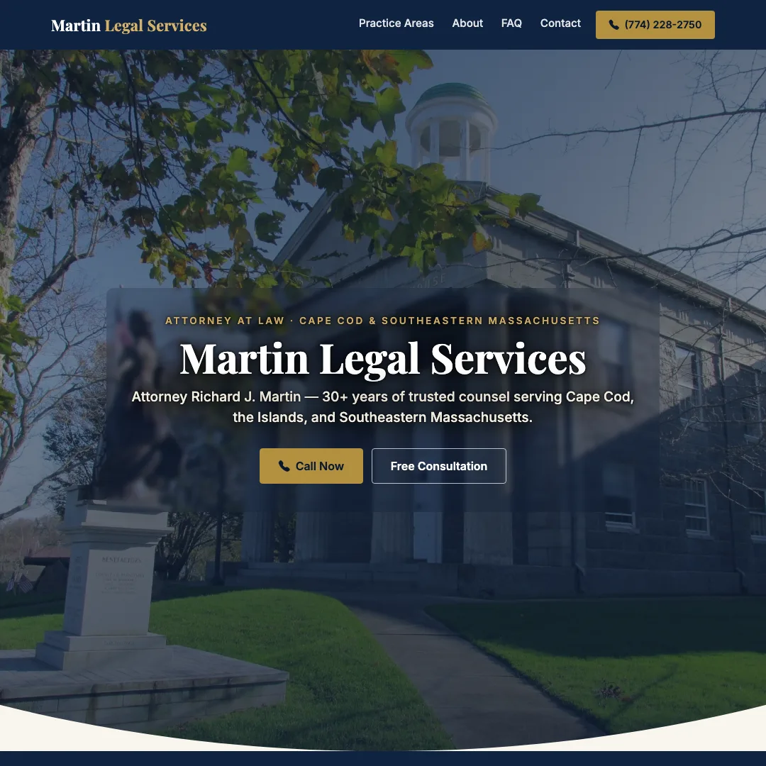 Martin Legal Services, LLC — new site