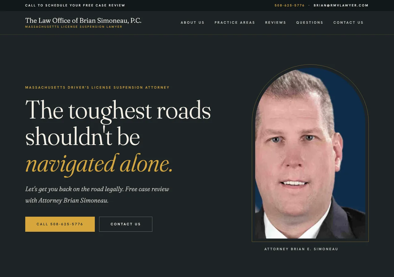 The Law Office of Brian Simoneau, P.C. &mdash; your new site