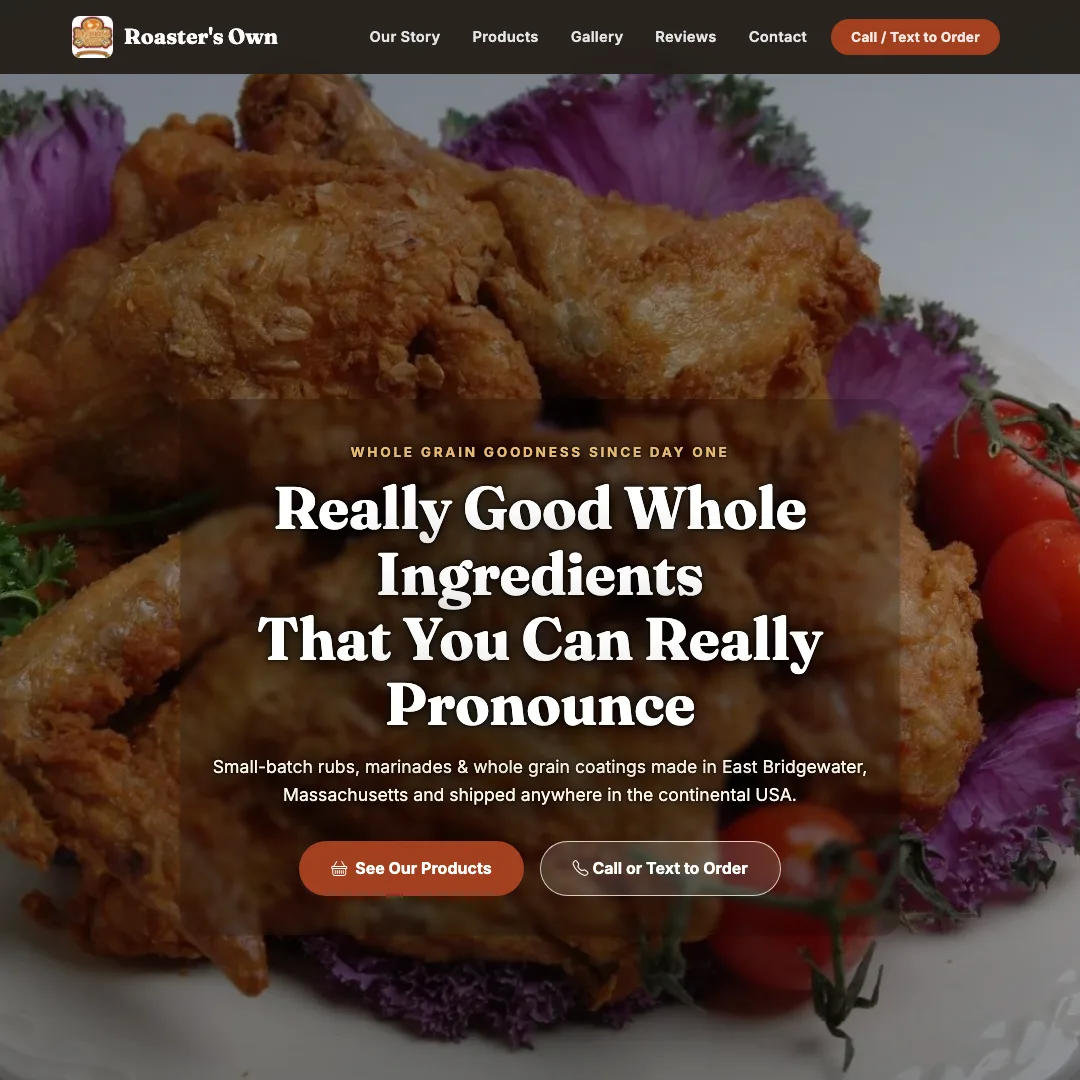 Roaster's Own — new site by Wicked Fast Web
