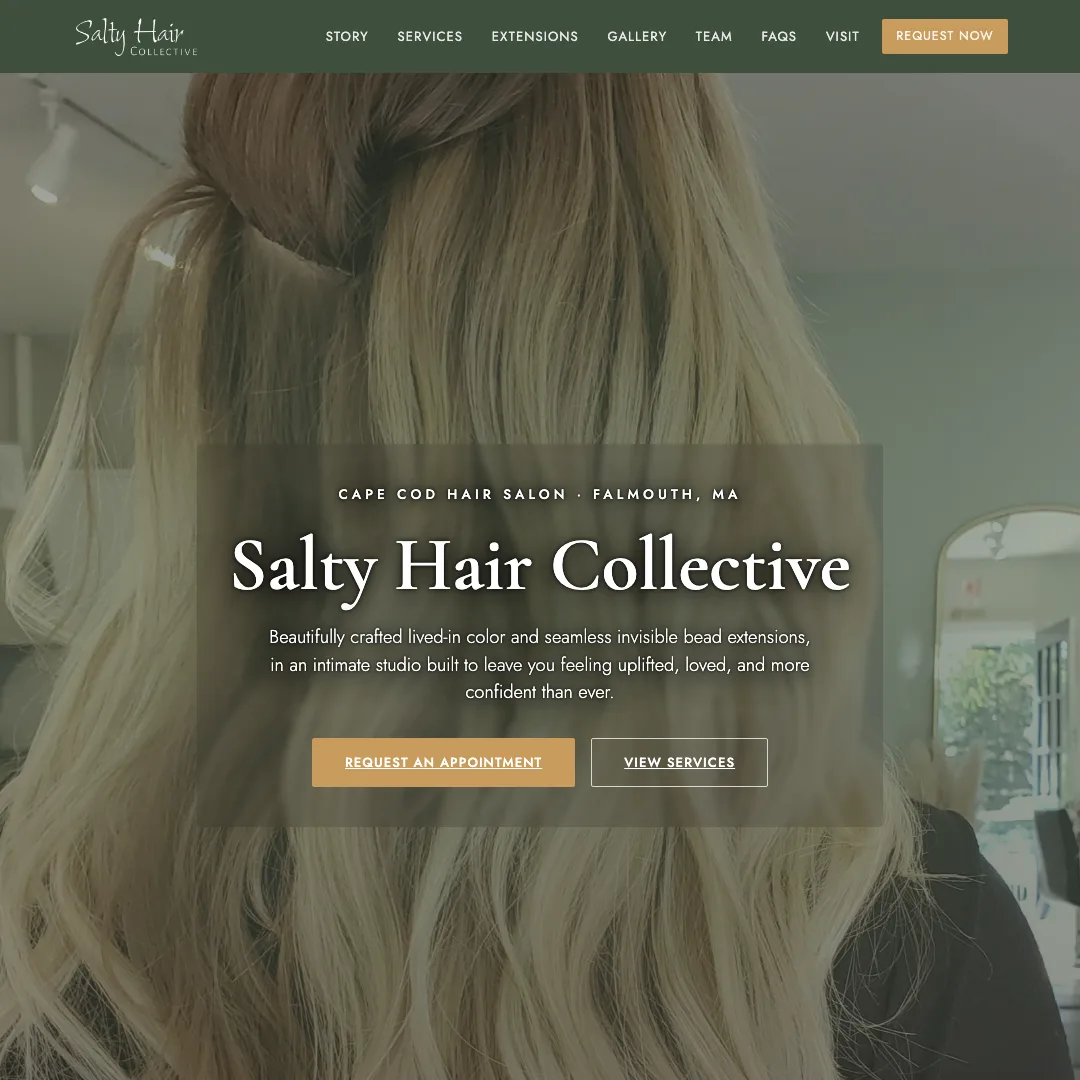 Salty Hair Collective — new site