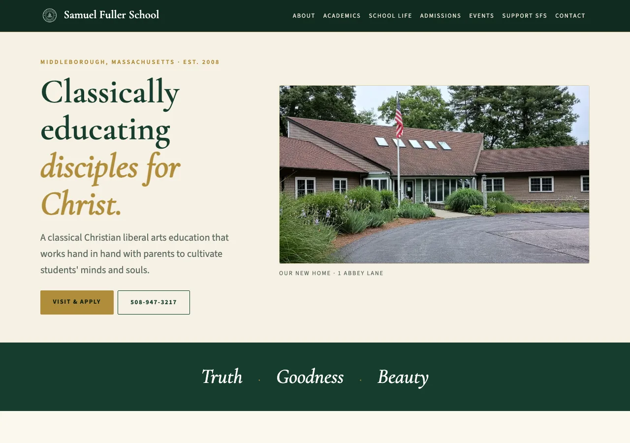 Samuel Fuller School &mdash; your new site