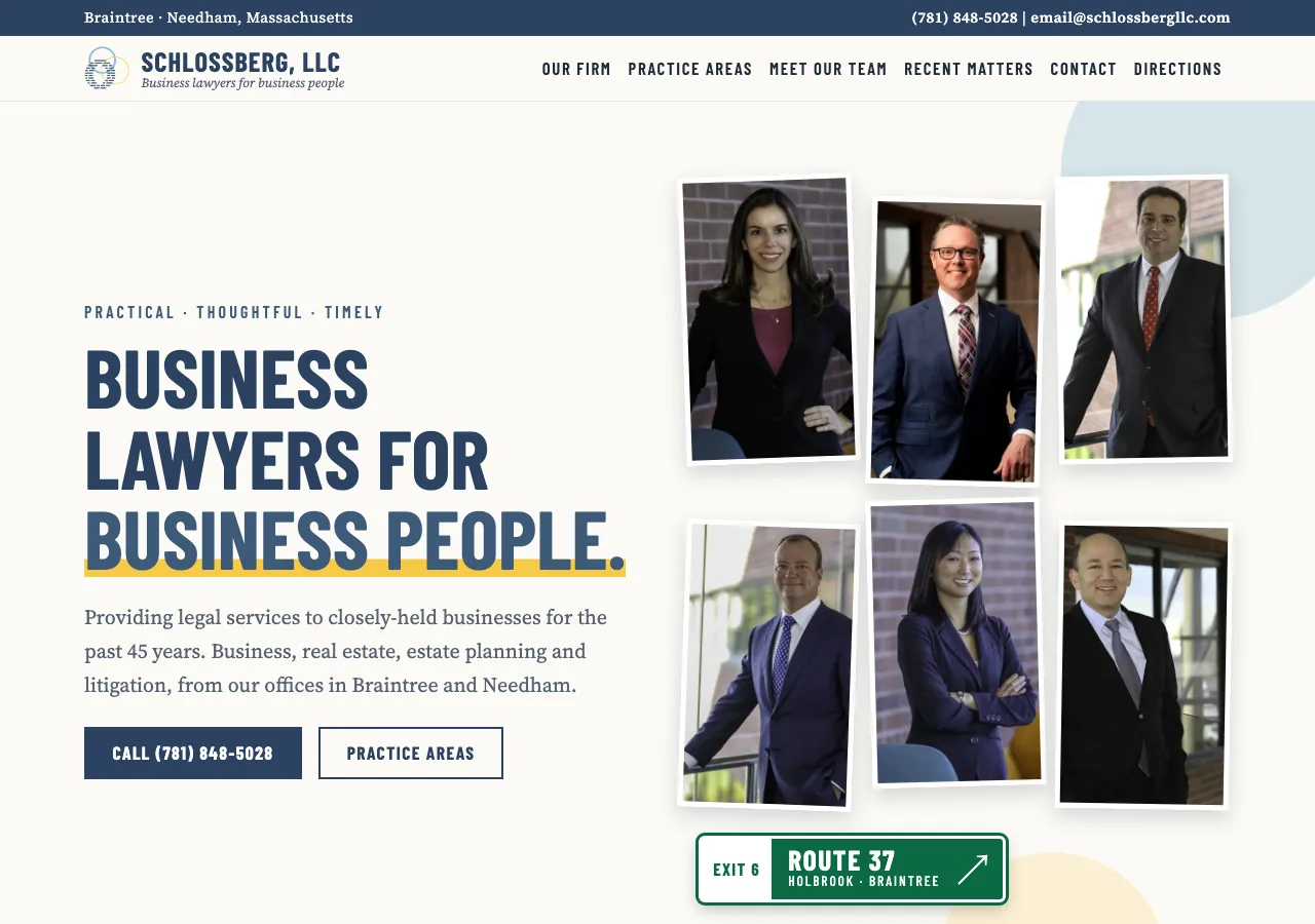 Schlossberg, LLC — new site by Wicked Fast Web