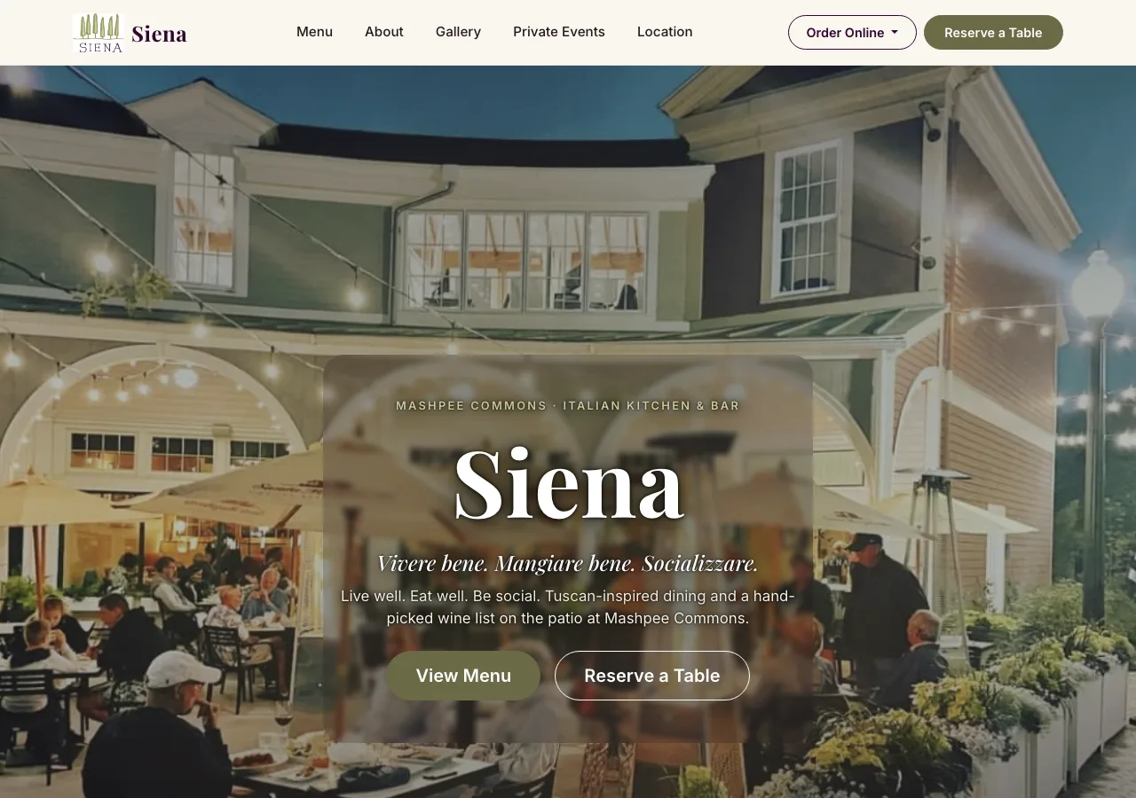 Siena — new site