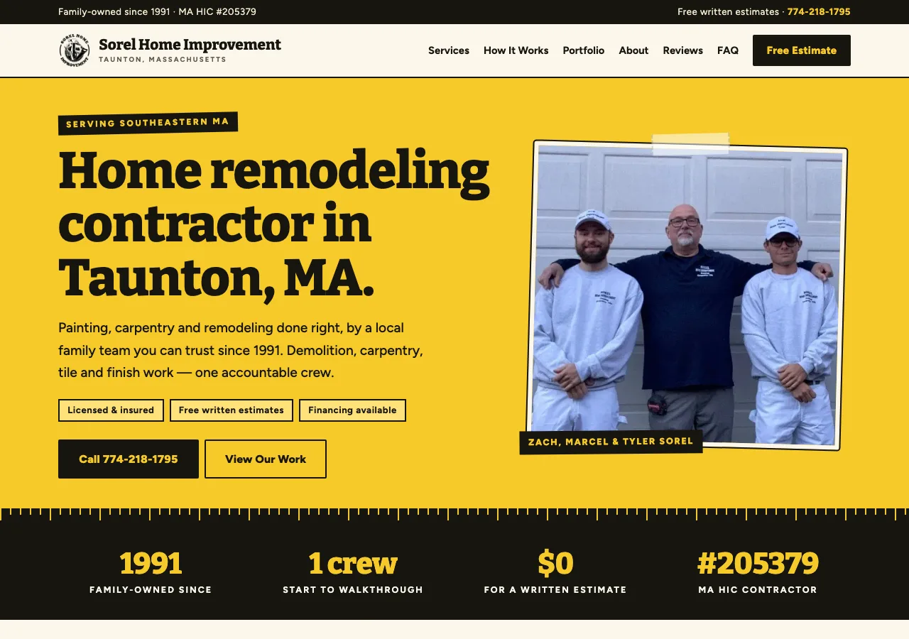 Sorel Home Improvement &mdash; your new site