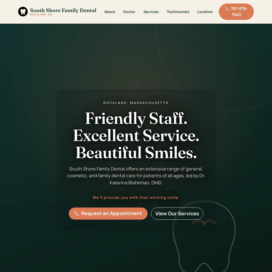 South Shore Family Dental — new site
