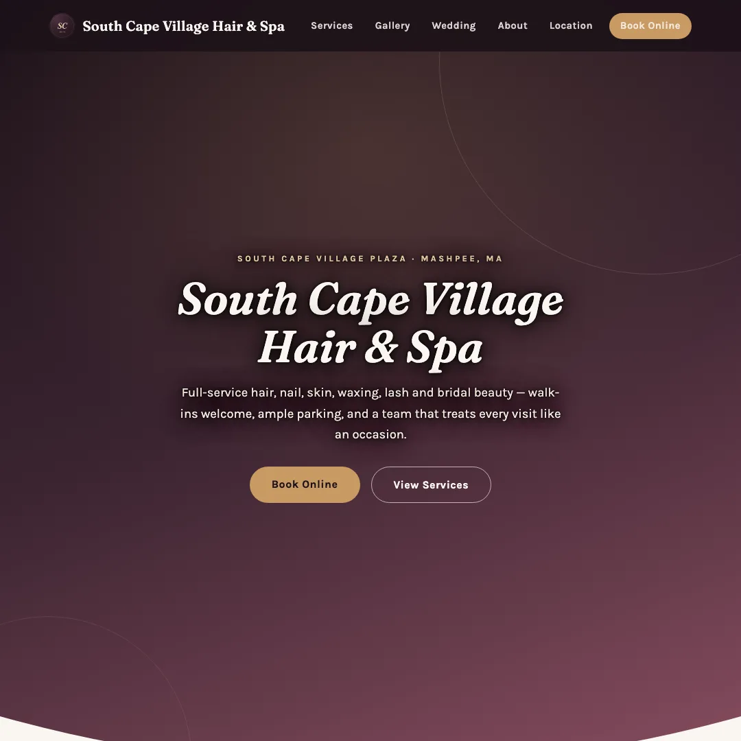 South Cape Village Hair & Spa — new site