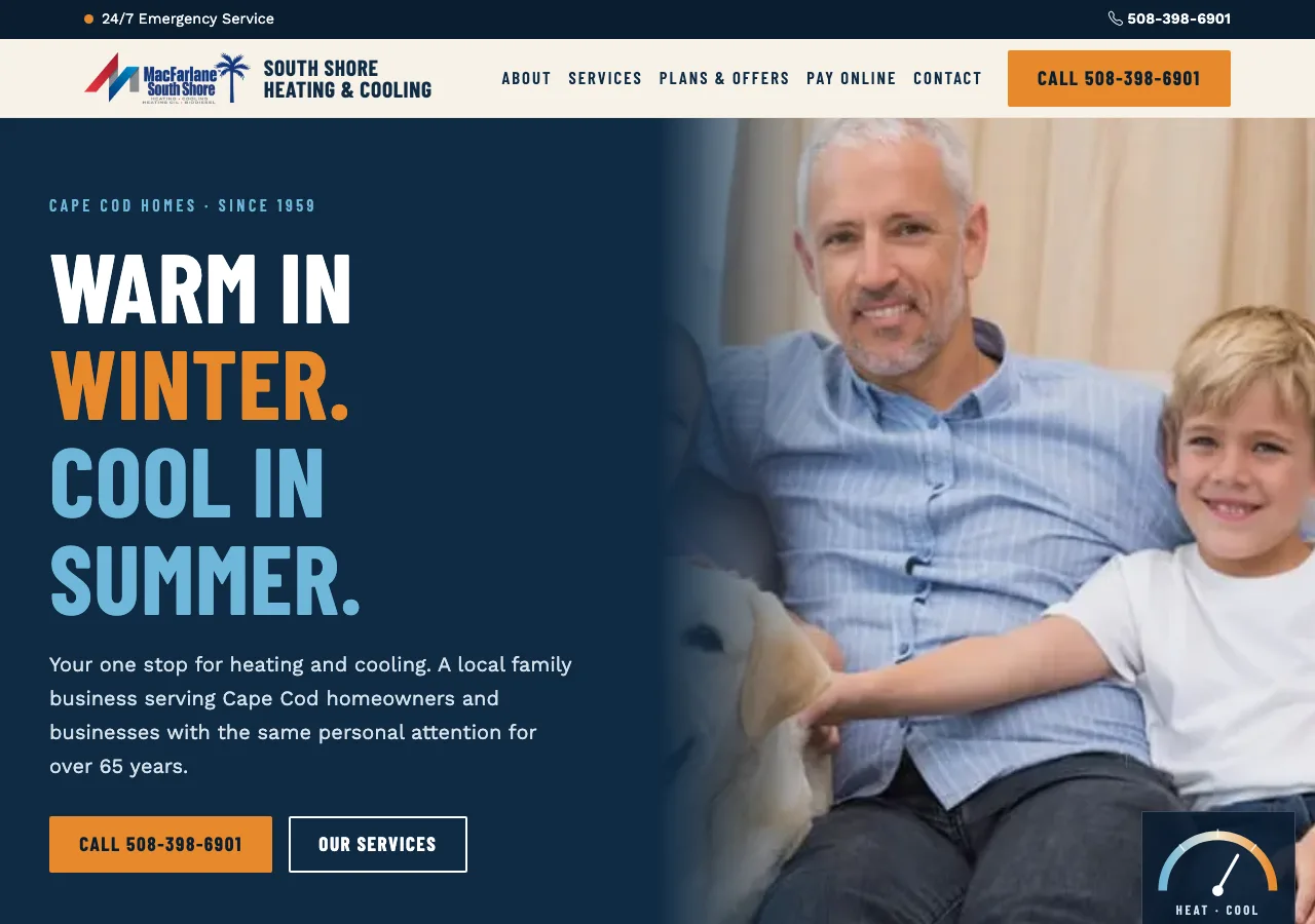 South Shore Heating & Cooling &mdash; your new site