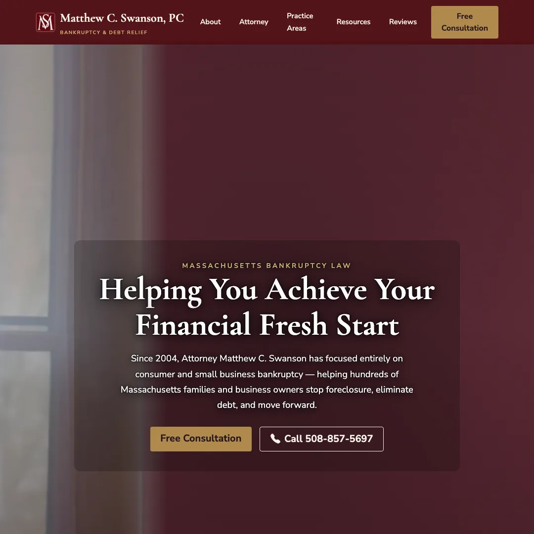Matthew C. Swanson, PC — new site