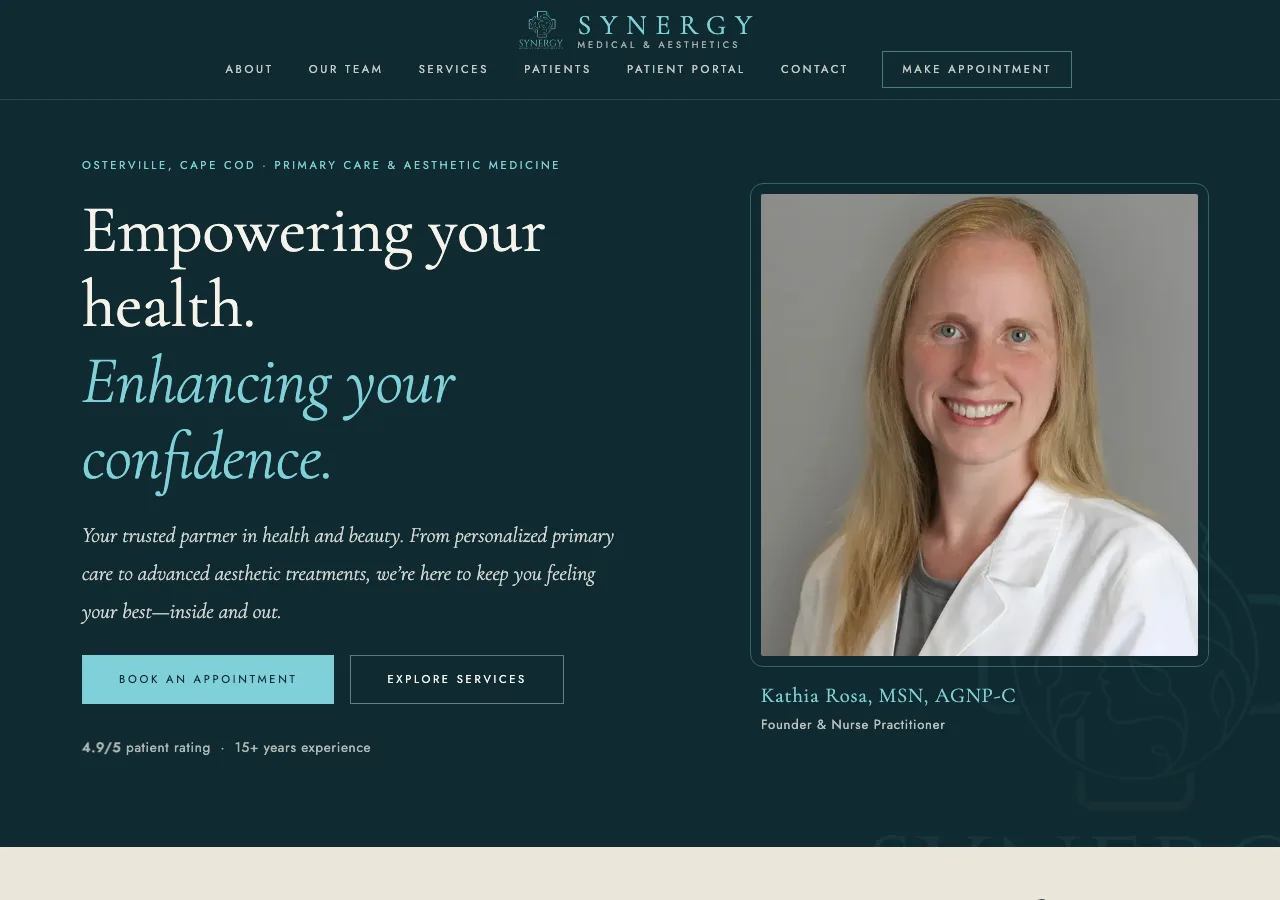 Synergy Medical & Aesthetics &mdash; your new site