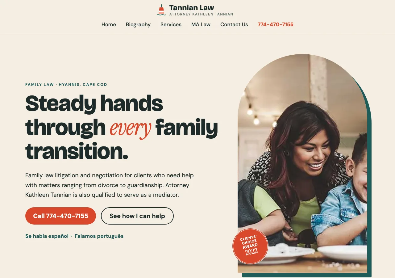 Tannian Law — new site by Wicked Fast Web