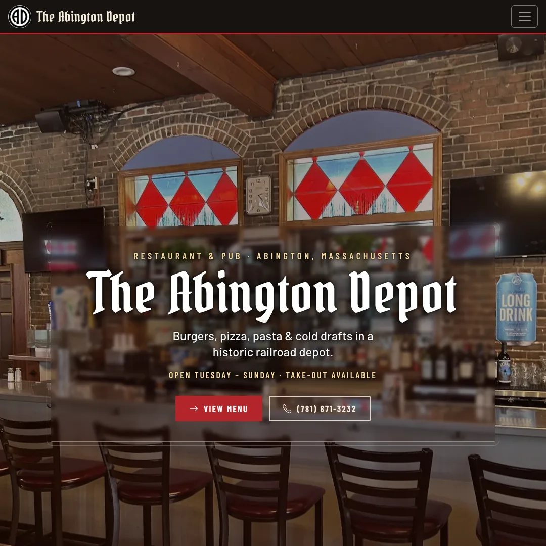The Abington Depot — new site