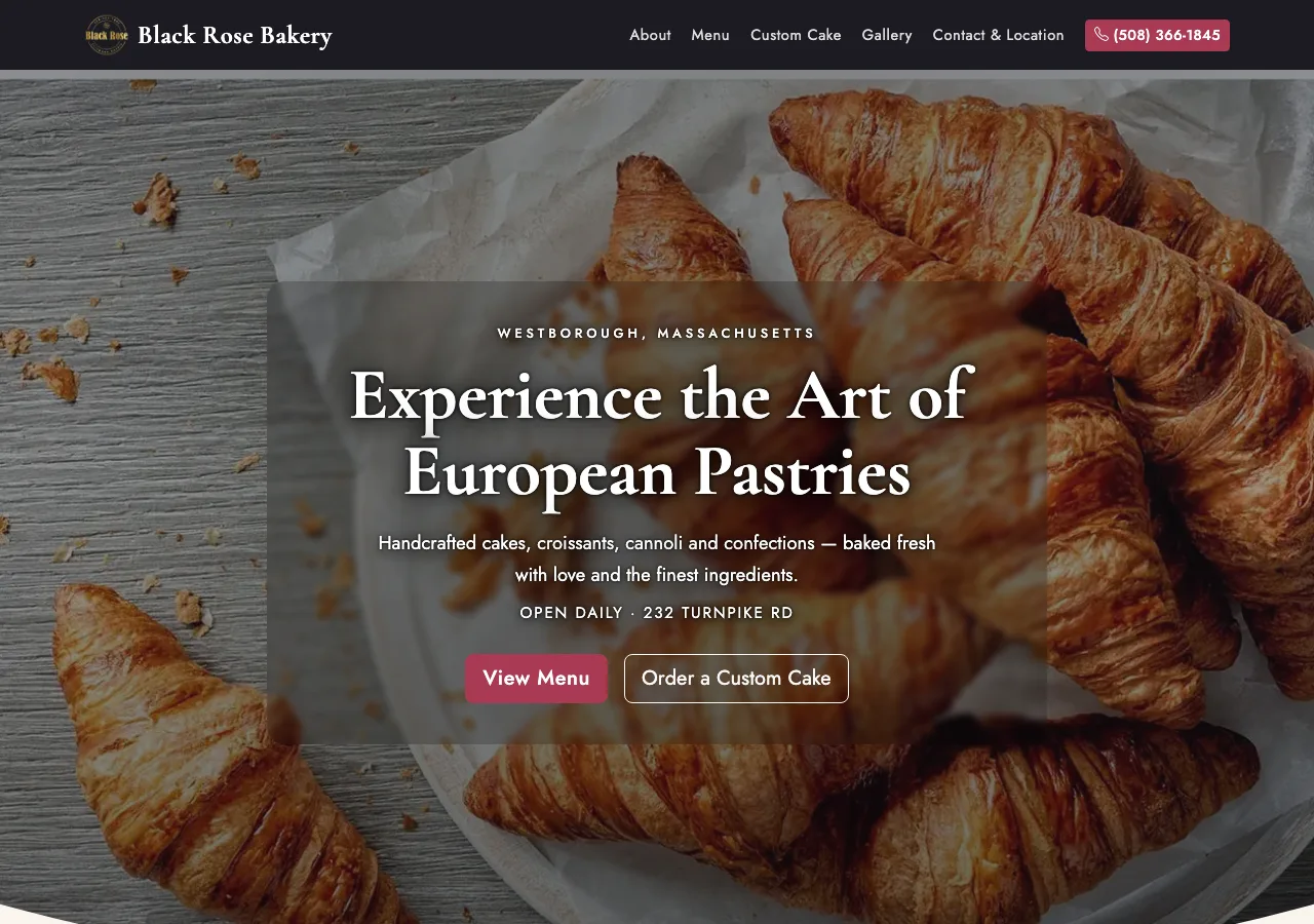 Black Rose Bakery — new site