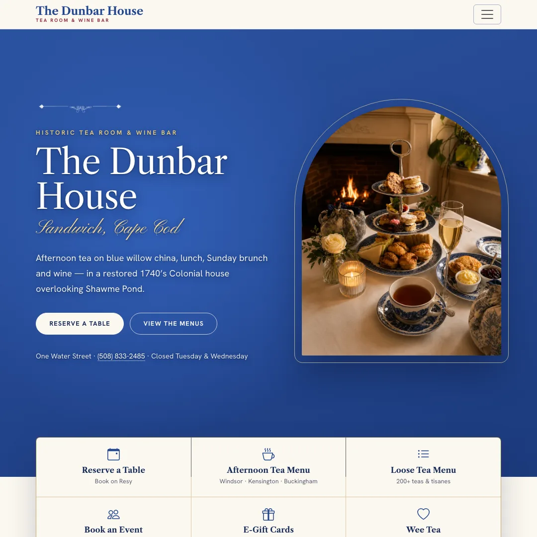 The Dunbar House — new site
