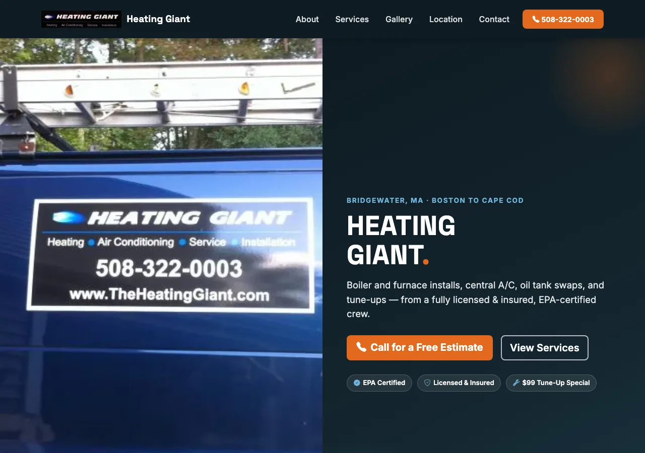 Heating Giant — new site