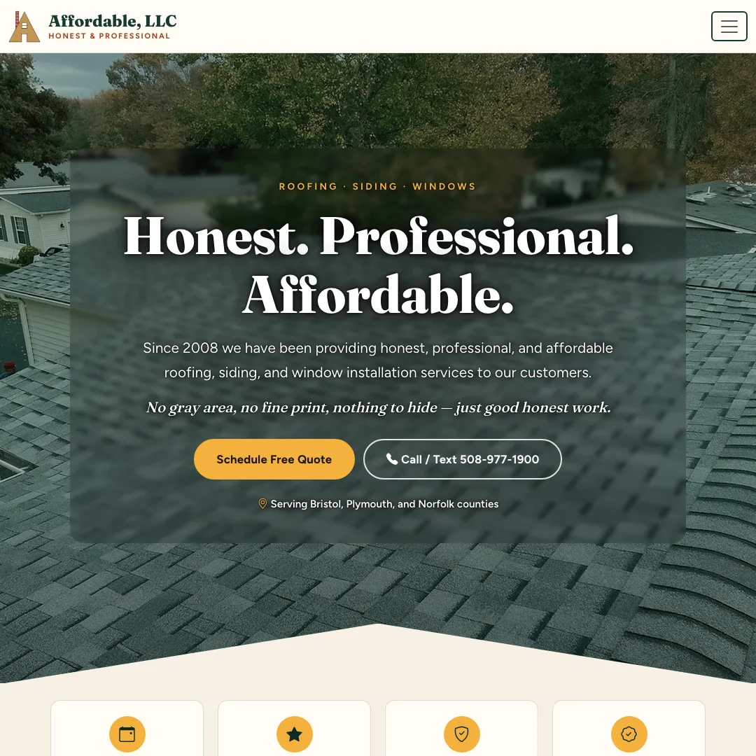 Affordable, LLC — new site