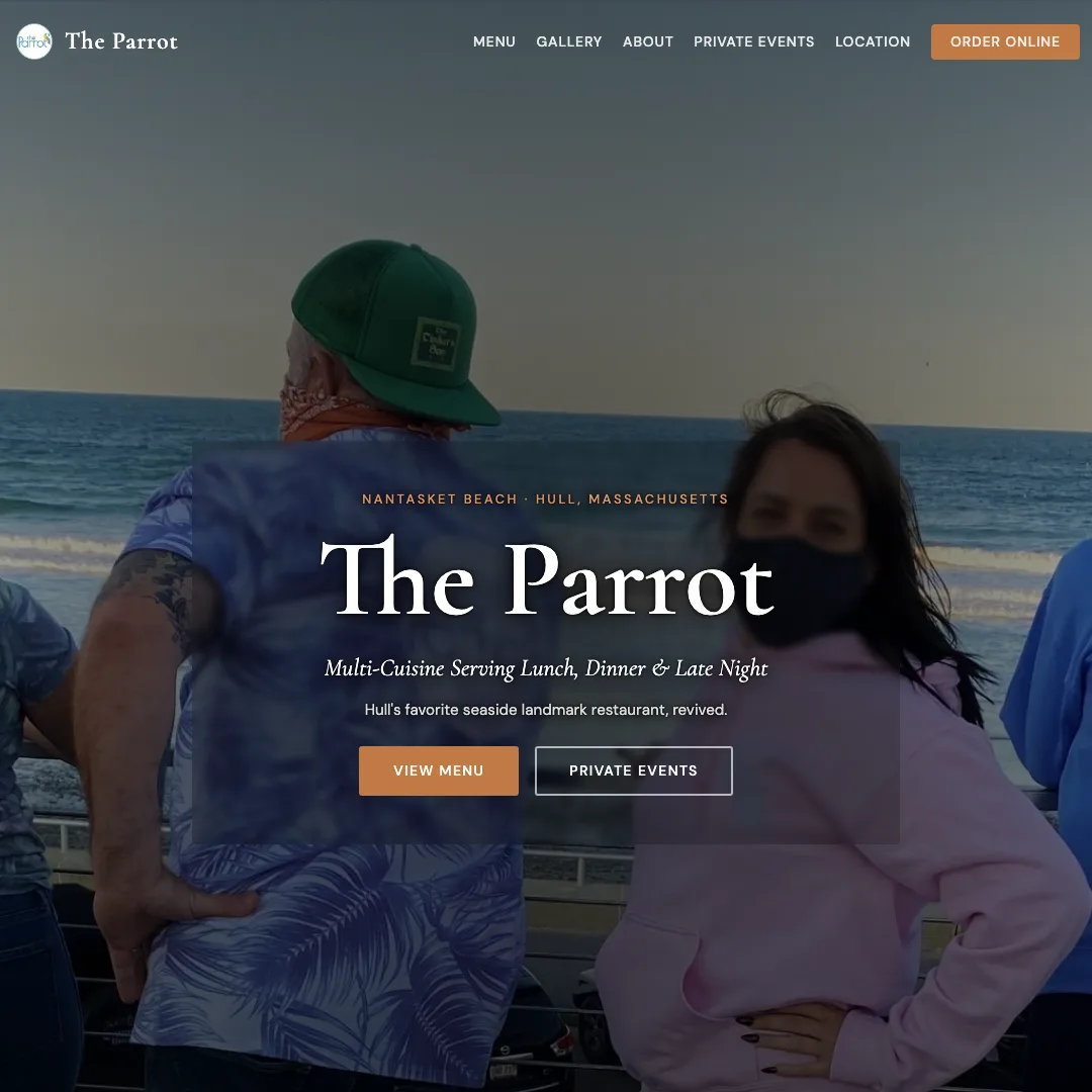 The Parrot — new site by Wicked Fast Web