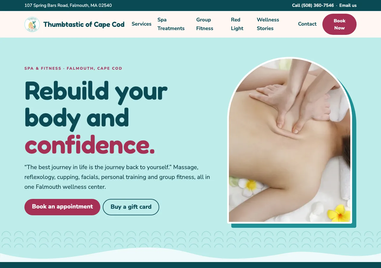 Thumbtastic of Cape Cod — new site by Wicked Fast Web
