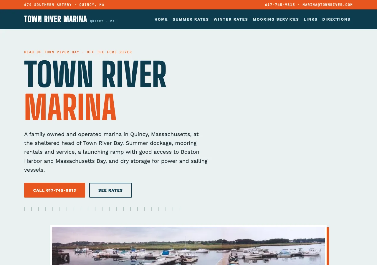 Town River Marina &mdash; your new site