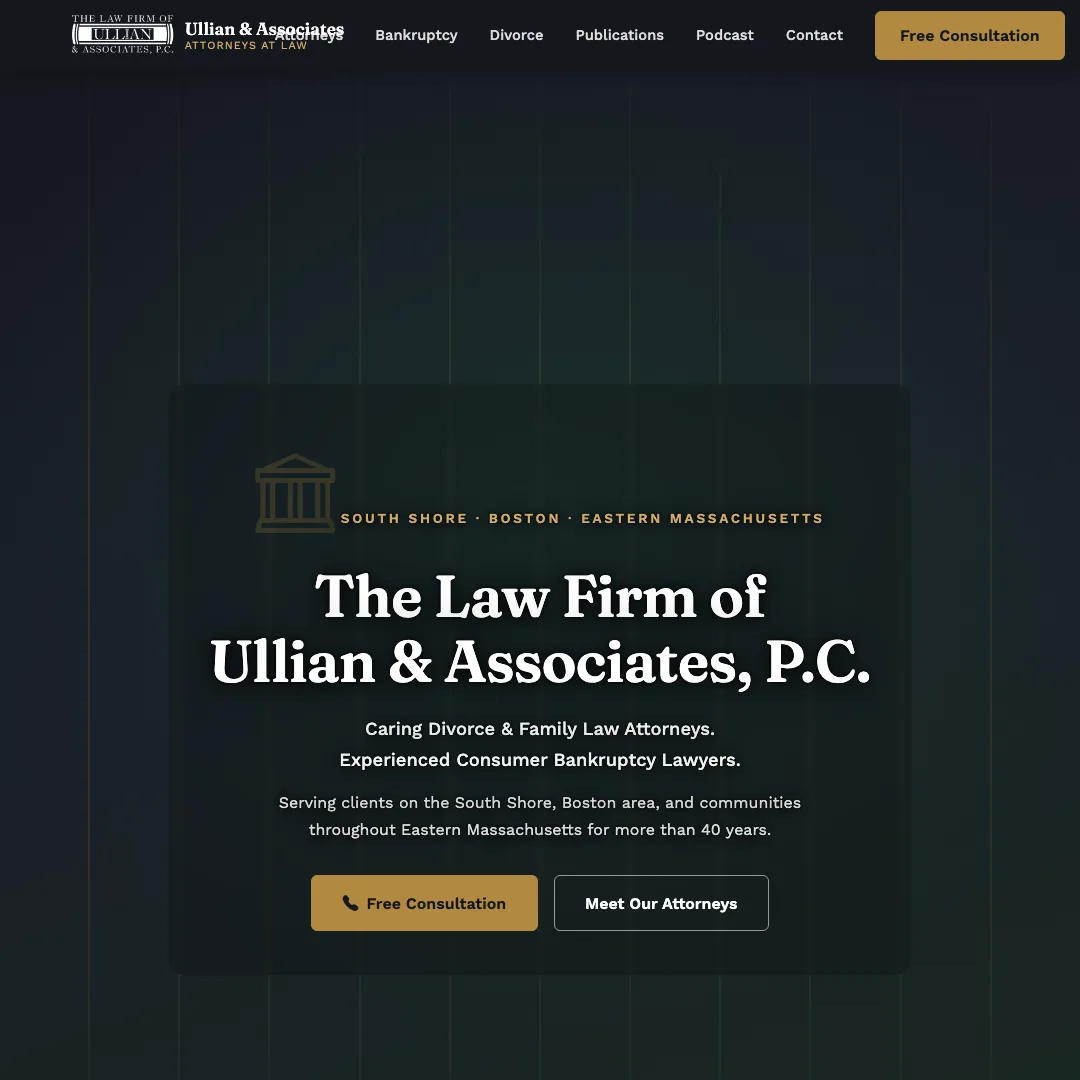 The Law Firm of Ullian & Associates, P.C. — new site by Wicked Fast Web