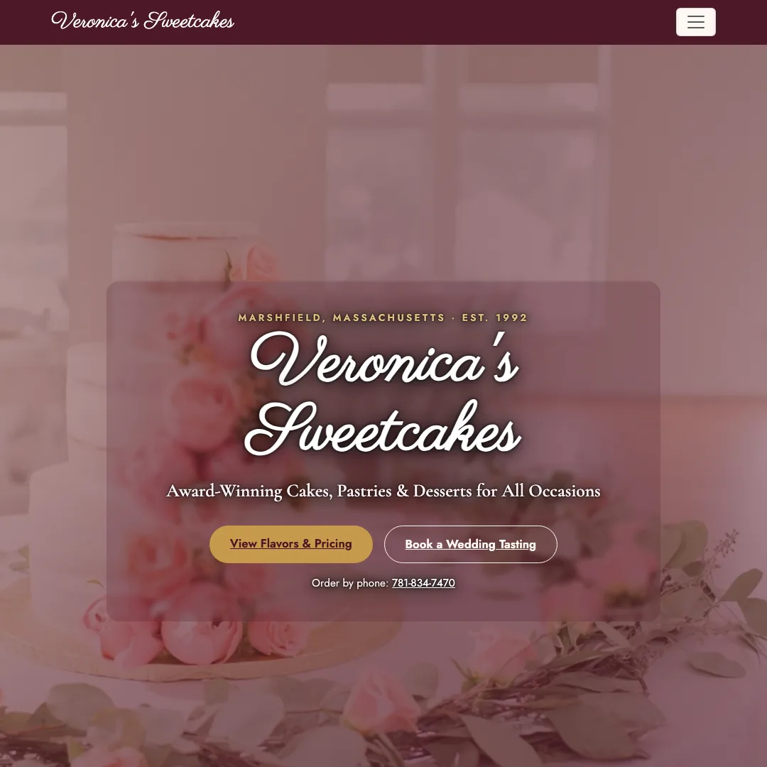 Veronica's Sweetcakes — new site