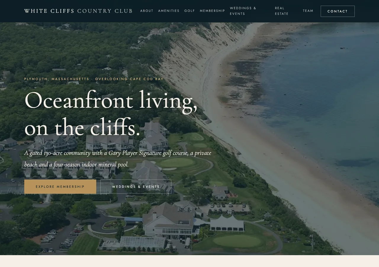 White Cliffs Country Club &mdash; your new site