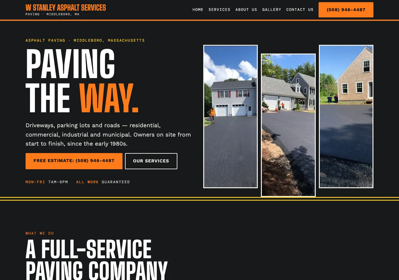 W Stanley Asphalt Services &mdash; your new site