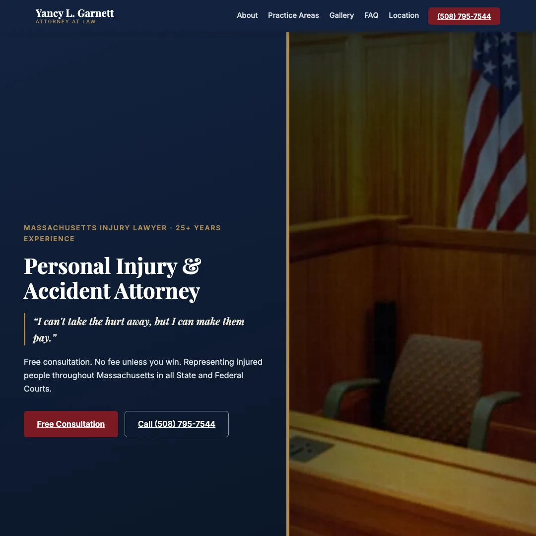 Law Office of Yancy L. Garnett — new site