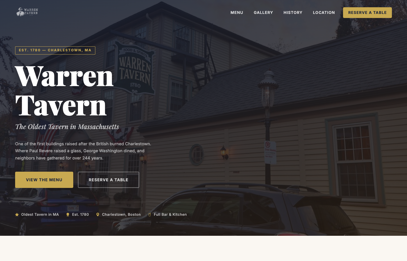 Warren Tavern new site by Wicked Fast